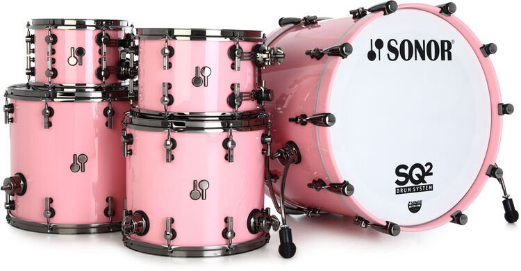 Sonor SQ2 Maple 5-piece Shell Pack - Light Pink