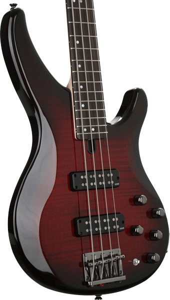 Yamaha TRBX604FM Bass Guitar - Dark Red Burst | Sweetwater