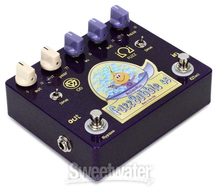 Analog Alien Fuzzbubble-45 Overdrive and Fuzz Pedal