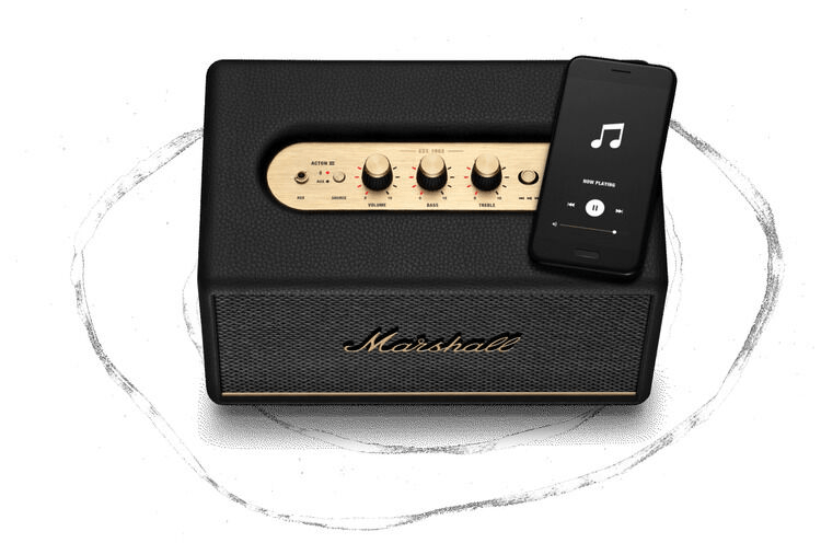 Marshall Acton III Compact Bluetooth Speaker - Black