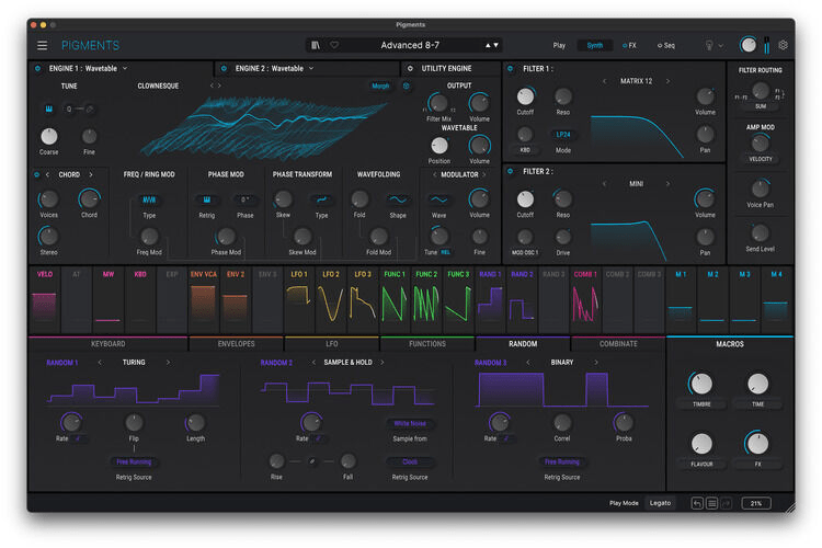 Arturia Pigments 6 Polychrome Virtual Synthesizer Software