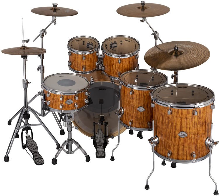 ddrum Dominion Birch 6-piece Shell Pack - Satin Bubinga