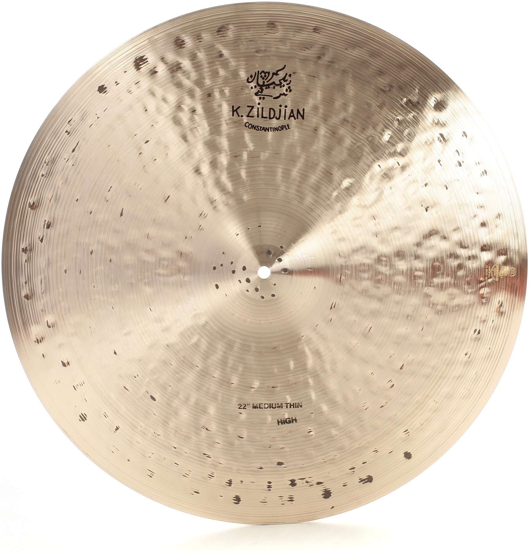 Zildjian 22 inch K Constantinople Medium Thin Ride Cymbal - High 