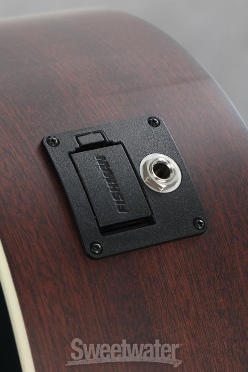 D'Angelico Premier Gramercy Acoustic-electric Guitar - Deep Sea Satin, Sweetwater Exclusive