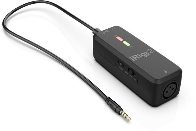 IK Multimedia iRig Pre 2 - XLR Microphone Interface for Smartphones, Tablets and Video Cameras
