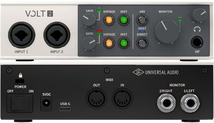 Universal Audio Volt 2 USB-C Audio Interface | Sweetwater