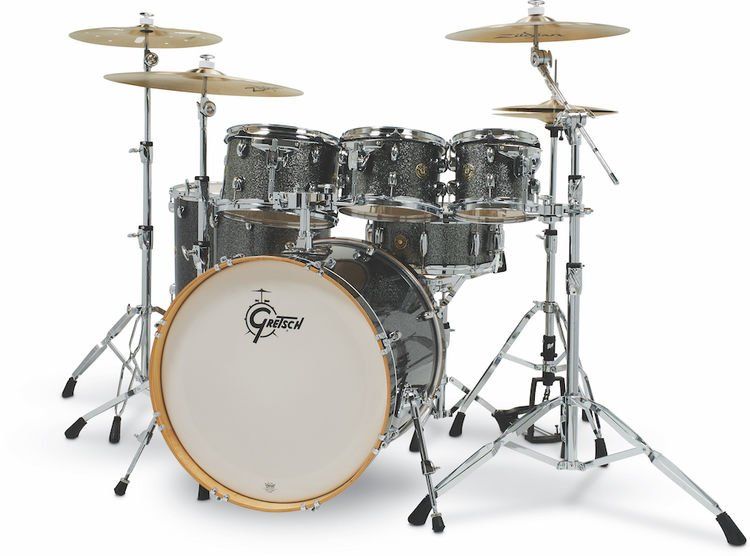 Gretsch Drums Catalina Maple CM1-E826P 7-piece Shell Pack with Snare Drum - Black Stardust