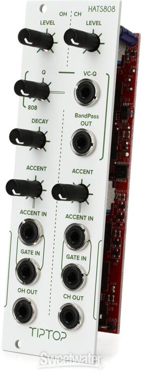 Tiptop Audio HATS808 Eurorack Analog Hi-hats Module - White