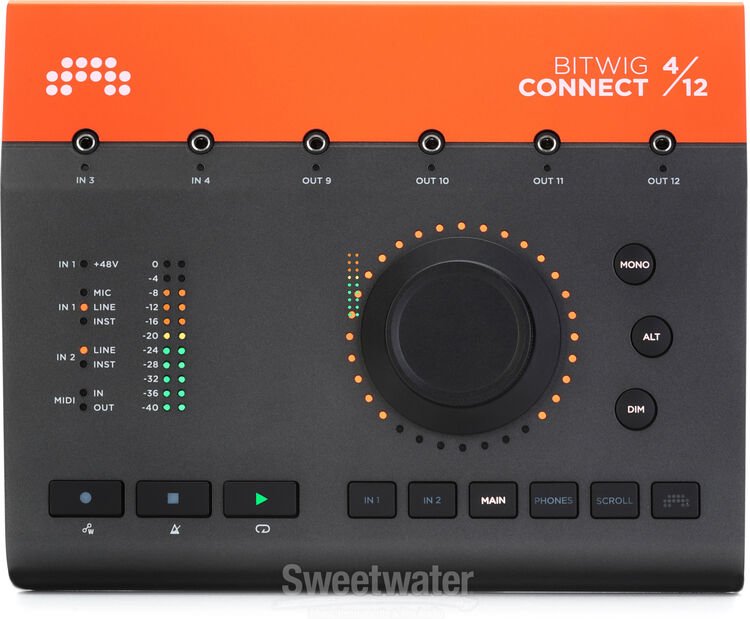 Bitwig Connect 4/12 4x12 USB-C Audio Interface | Sweetwater