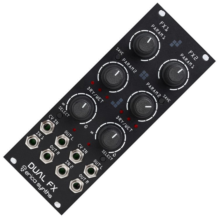 Erica Synths Dual FX Dual Effect Eurorack Module | Sweetwater