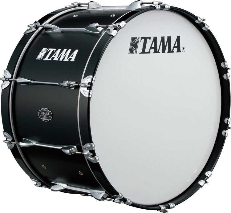 Tama Fieldstar Marching Bass Drum - 16 x 30 inch - Satin Black | Sweetwater