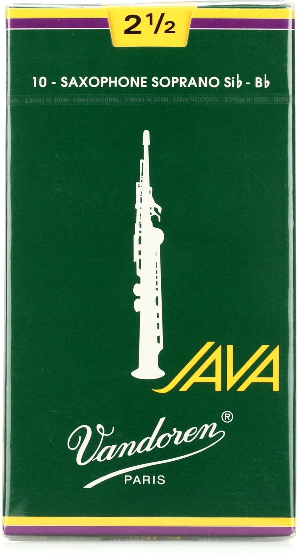 Vandoren SR7125 V16 10 Anches pour Saxophone Soprano 2,5