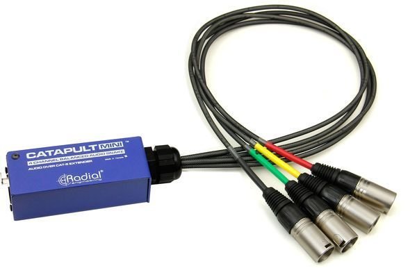 Radial Catapult Mini RX Cat 5/6 Audio Snake Module with Male XLR Connectors