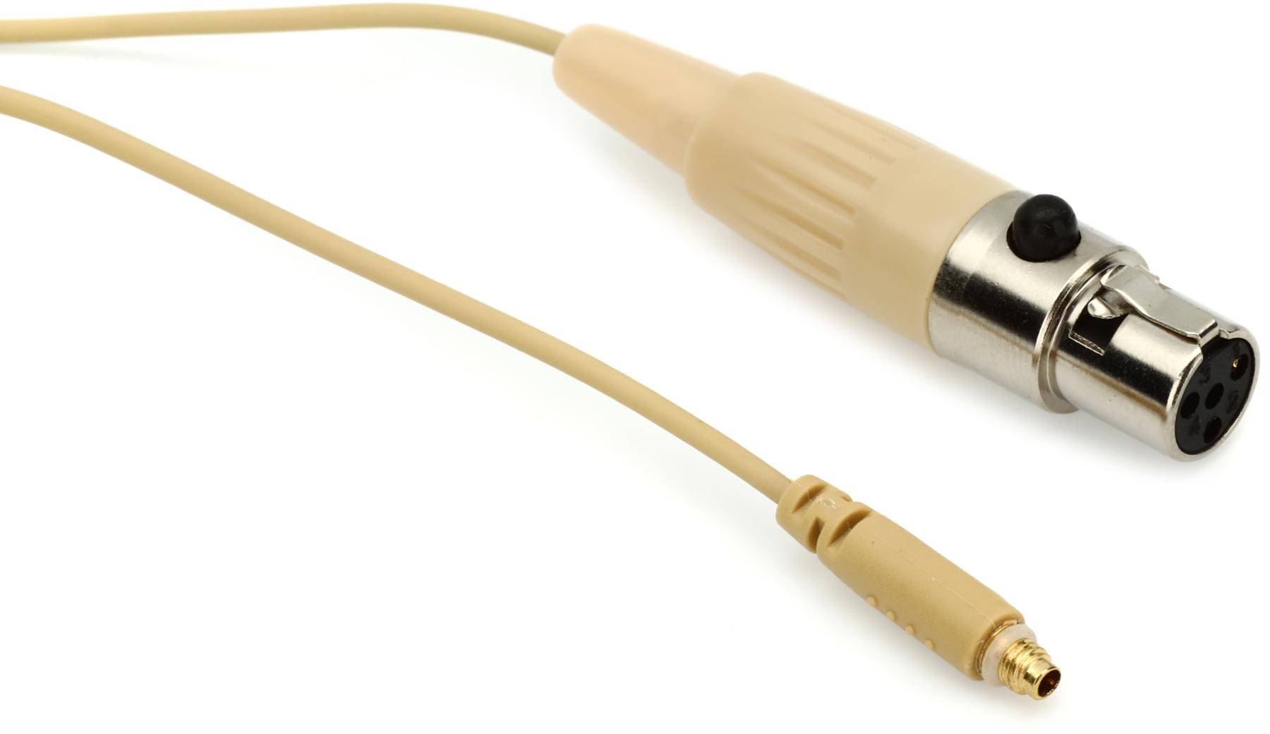Galaxy Audio CBLSHU Headset Replacement Cable with TA4F Connector for Shure  Wireless - Beige