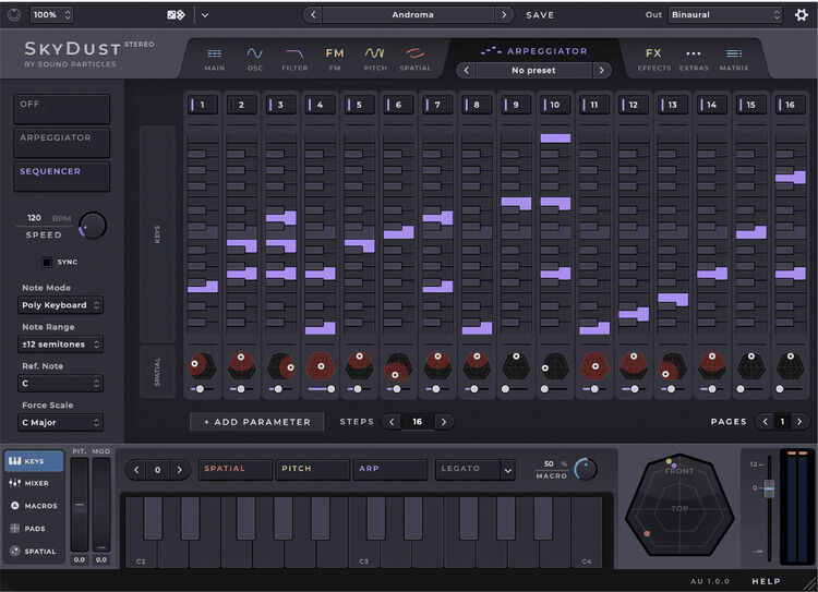 Sound Particles SkyDust Stereo Virtual Instrument Plugin Sweetwater