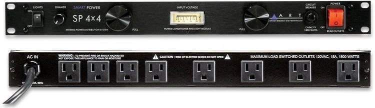 ART SP 4x4 Rackmount 8 Outlet Power Conditioner and Surge Protector - with  Linear Voltmeter and Dual Lights | Sweetwater