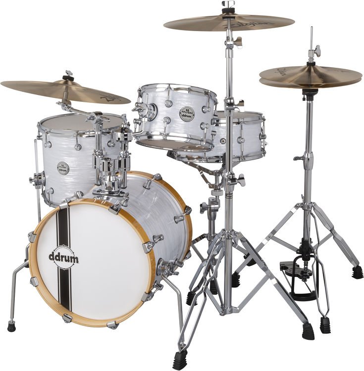 ddrum SE Flyer Pitstop 4-piece Shell Pack - White Pearl