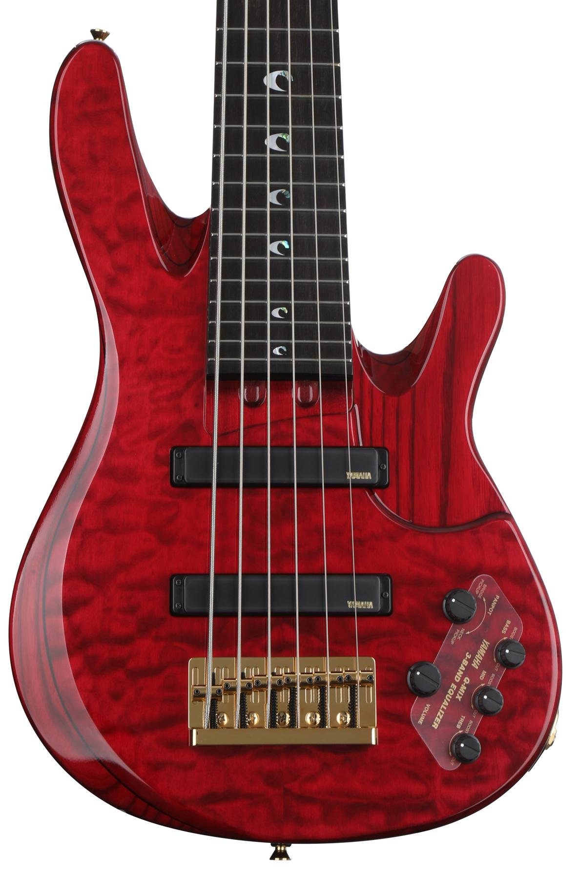 Yamaha John Patitucci TRB Signature Bass Guitar - Trans Dark Red |  Sweetwater