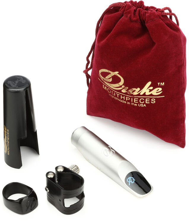 Drake Mouthpieces David Sanborn Master Series Metal Alto Saxophone  Mouthpiece - 7 Silver