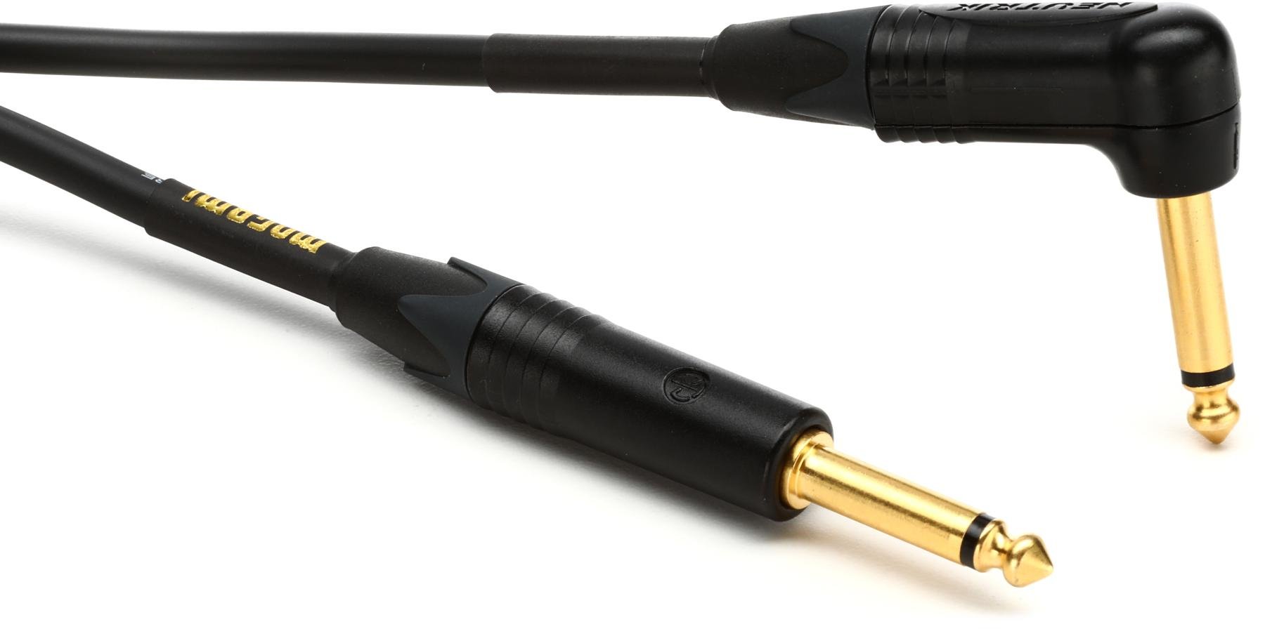 Mogami Gold Instrument 02R Straight to Right Angle Pedal Cable - 2 