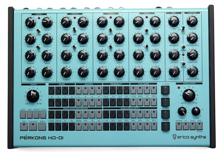 Erica Synths PÉRKONS HD-01 Erica Synths Perkons HD-01 Drum Machine and Rhythm Synthesizer