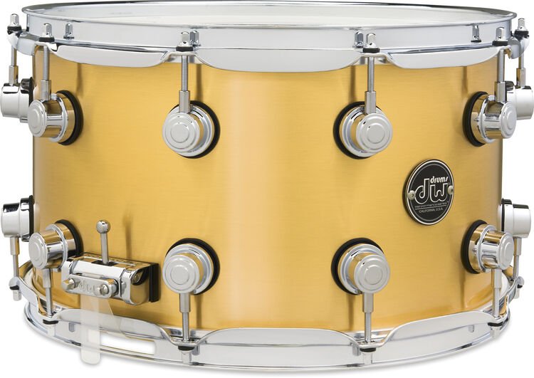 DW Performance Series Brass Snare Drum - 8 x 14-inch - Brushed