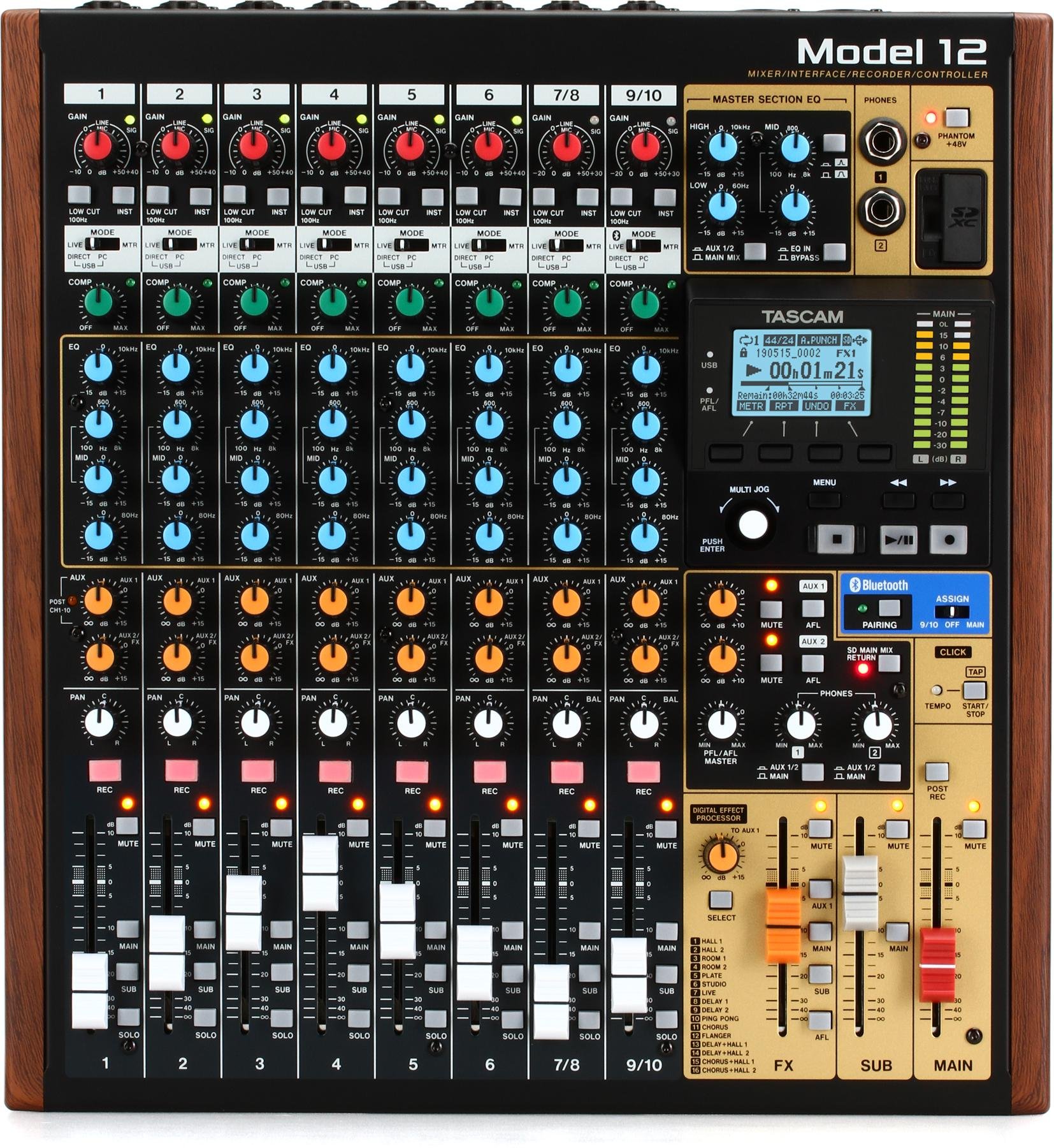 Tascam Model 24 24 Channel Multitrack Recorder and Analog Mixer C-STOCK