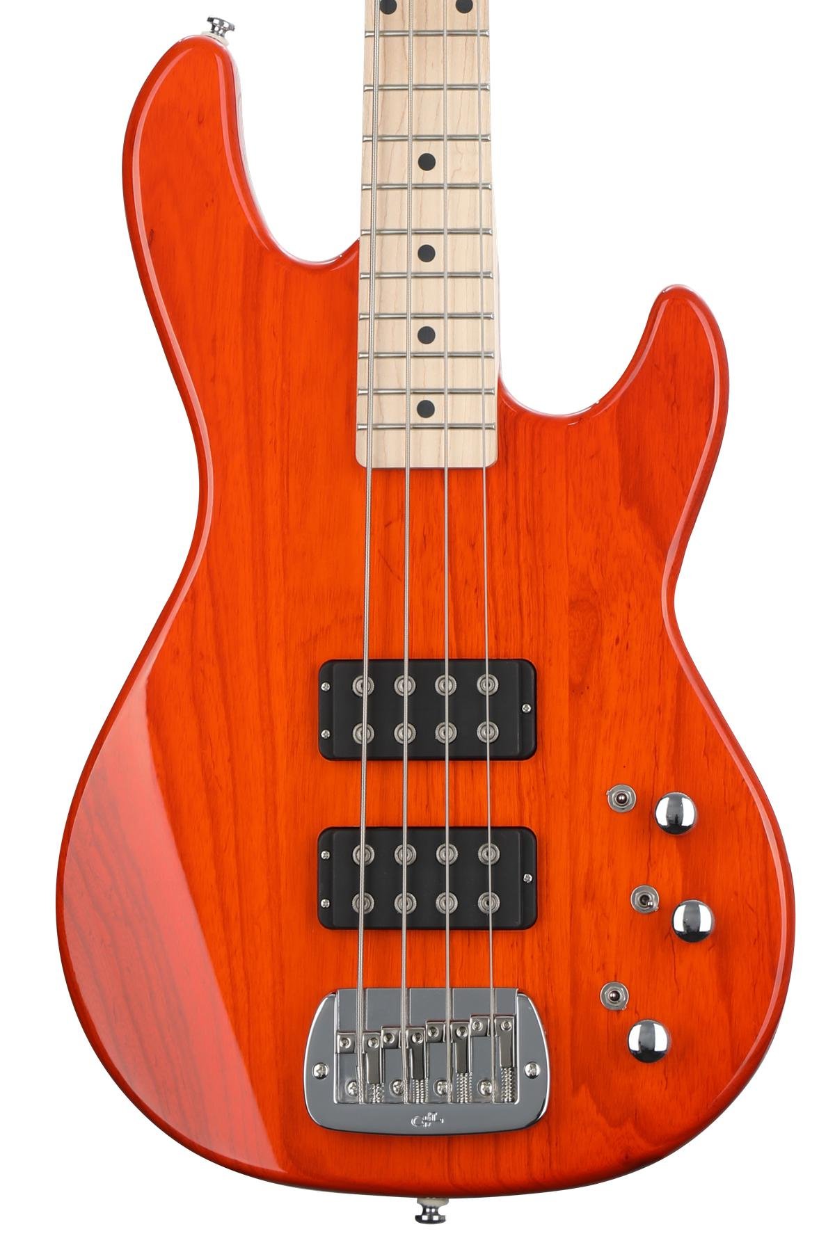 G L Tribute L 00 Bass Guitar Clear Orange Sweetwater