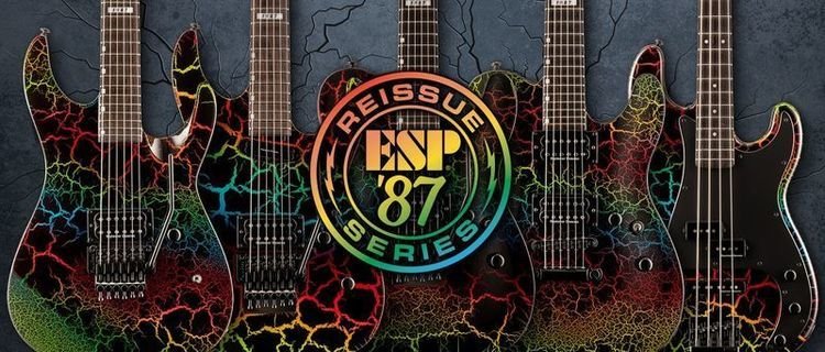 ESP LTD Eclipse '87 Electric Guitar - Rainbow Crackle