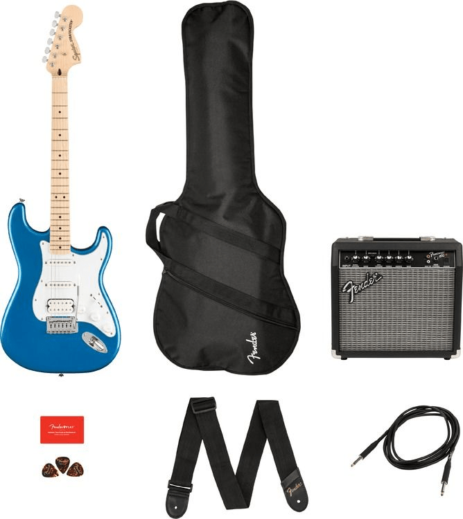 Squier Affinity Series Stratocaster HSS Pack Lake Placid Blue 