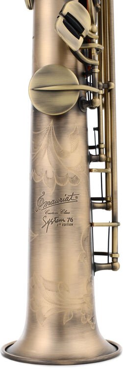 P. Mauriat System 76 Soprano Saxophone with 2 Necks - Dark Vintage Lacquer Finish