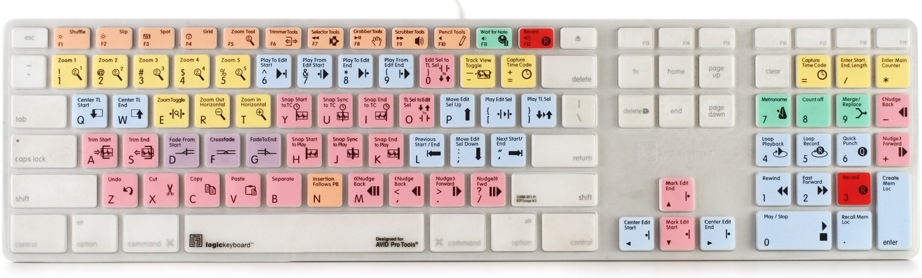 LogicKeyboard LogicSkin Desktop Keyboard Cover for Avid Pro Tools 