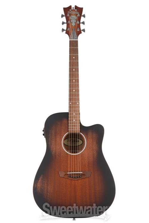 D'Angelico Premier Bowery LS Acoustic-electric Guitar - Aged Mahogany