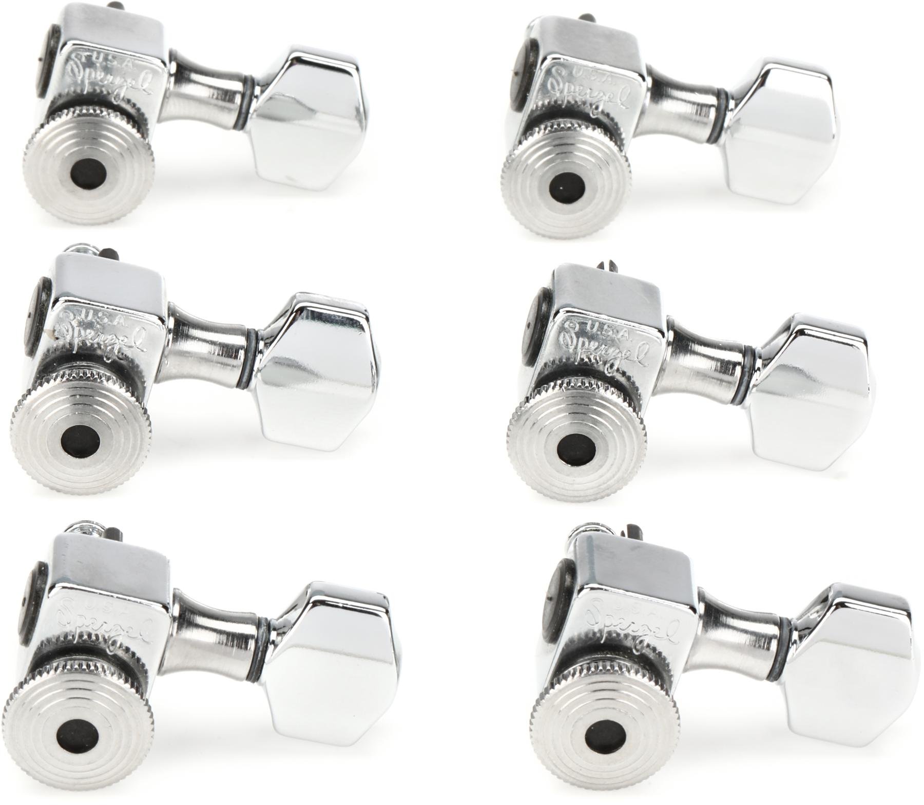 Sperzel Sound Lock Tuners 6 in Line Black