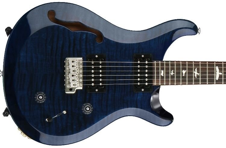 prs se custom 22 semi hollow whale blue