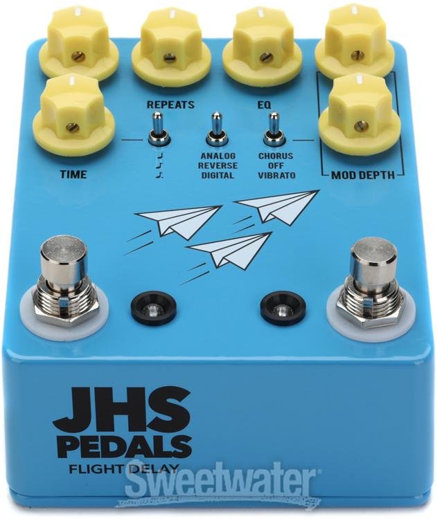 JHS Flight Delay Pedal - Blue | Sweetwater