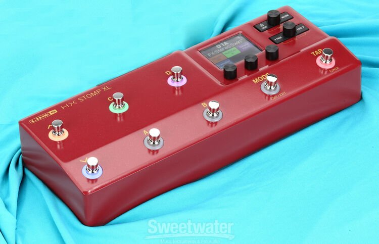 Line 6 HX Stomp XL Guitar Multi-effects Floor Processor - Burgundy