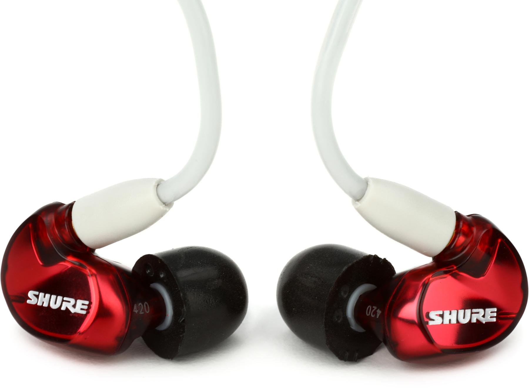 Remote and Mic Shure SE535 Sound Isolating Earphones with 3.5mm Cable Limited Edition Red