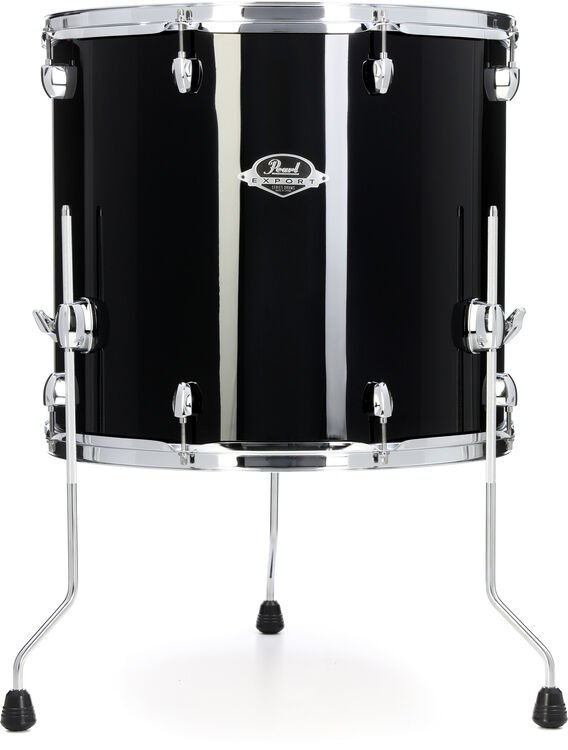 たむ Pearl Export Floor Tom - 16 inches x 18 inches, Jet Black | Sweetwater
