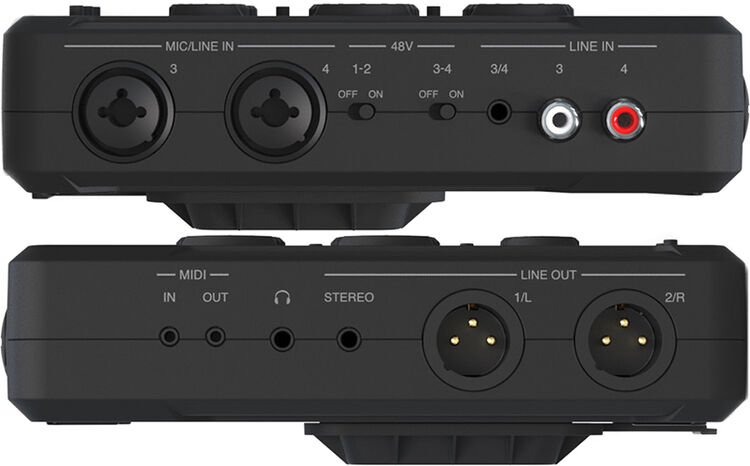IK Multimedia iRig Pro Quattro I/O Audio/MIDI Interface Deluxe Bundle