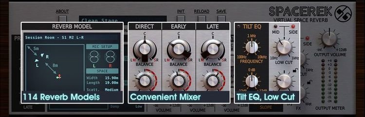 Space reverb. Workhorse Reverb plugin. D16 Group. Repeater (d16 Group Audio software).