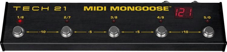Tech 21 MIDI Mongoose 5-button MIDI Foot Controller