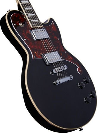 D'Angelico Premier Atlantic Electric Guitar - Black | Sweetwater