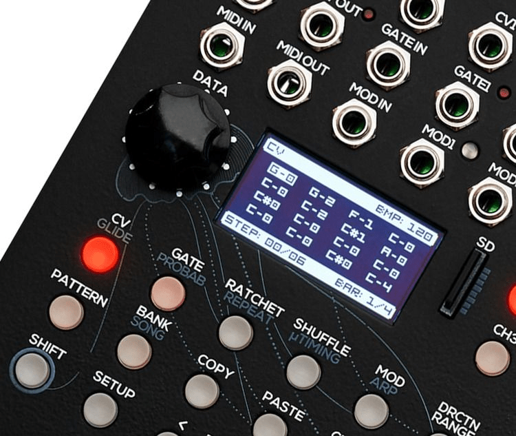 Erica Synths Black Sequencer Eurorack Sequencer Module | Sweetwater