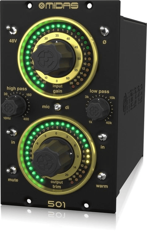 Midas 501 Ultra High Performance 500 Series Microphone Preamplifier ...