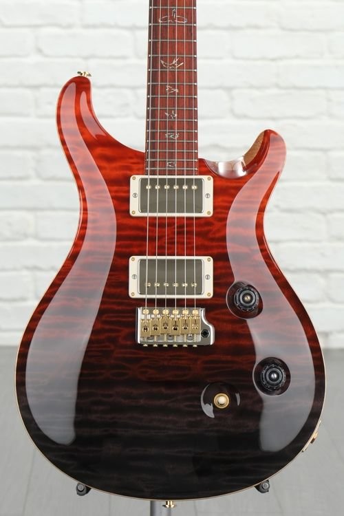 ギター P.R.S. Wood Library Custom24 PRS Wood Library Custom 24 - Fire Red to Grey Black Fade