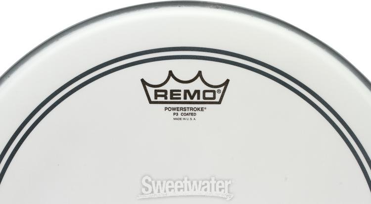 Remo Powerstroke P3 Coated Batter Drumhead with Clear Dot - 14 inches