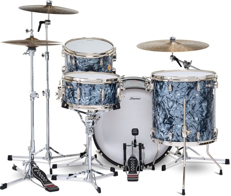 Slingerland Radio King 4-piece Shell Pack with Snare Drum - Black