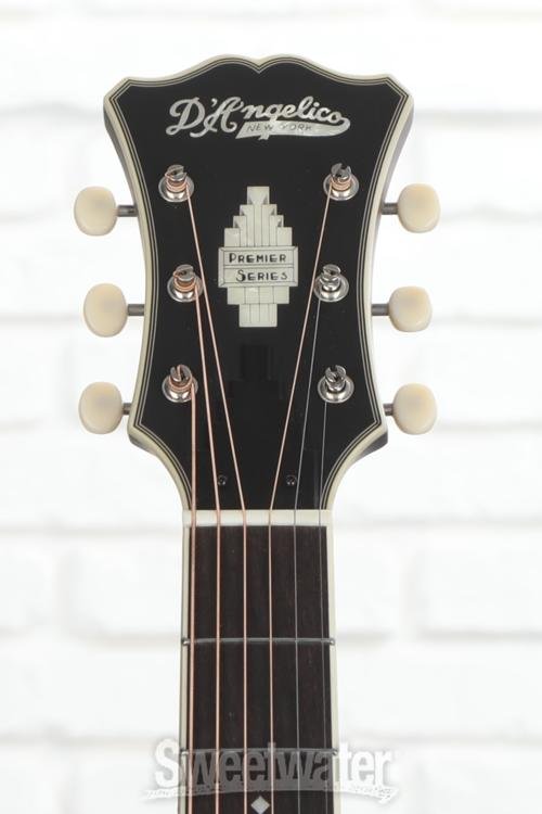 D'Angelico Premier Gramercy Acoustic-electric Guitar - Deep Sea Satin, Sweetwater Exclusive