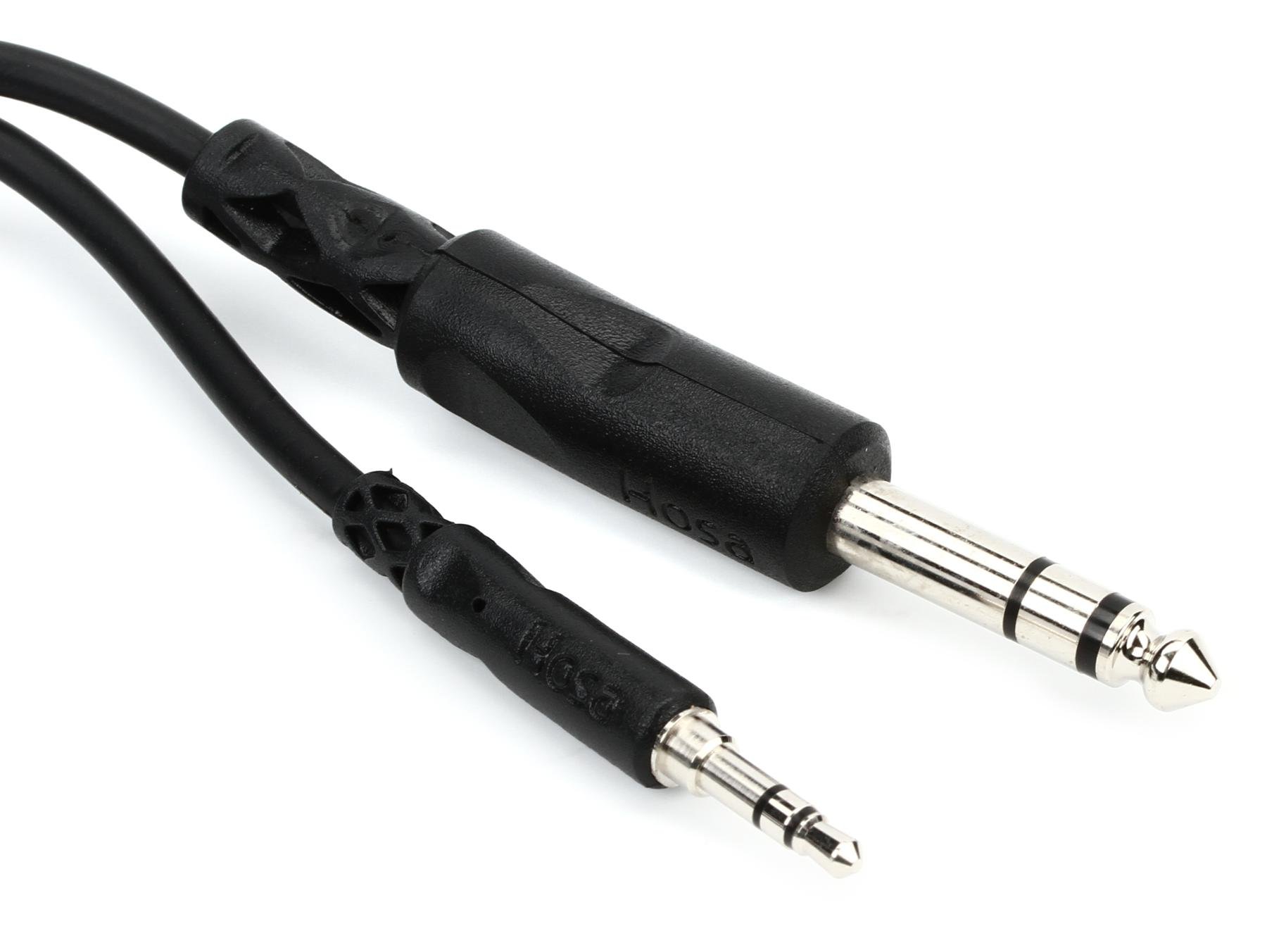 Hosa GMP-112 Adaptor 1//4 in TRS Female to 3.5 mm TRS 1//8/" Male Adapter 2
